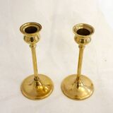 Pair of brass candlesticks