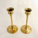 Pair of brass candlesticks