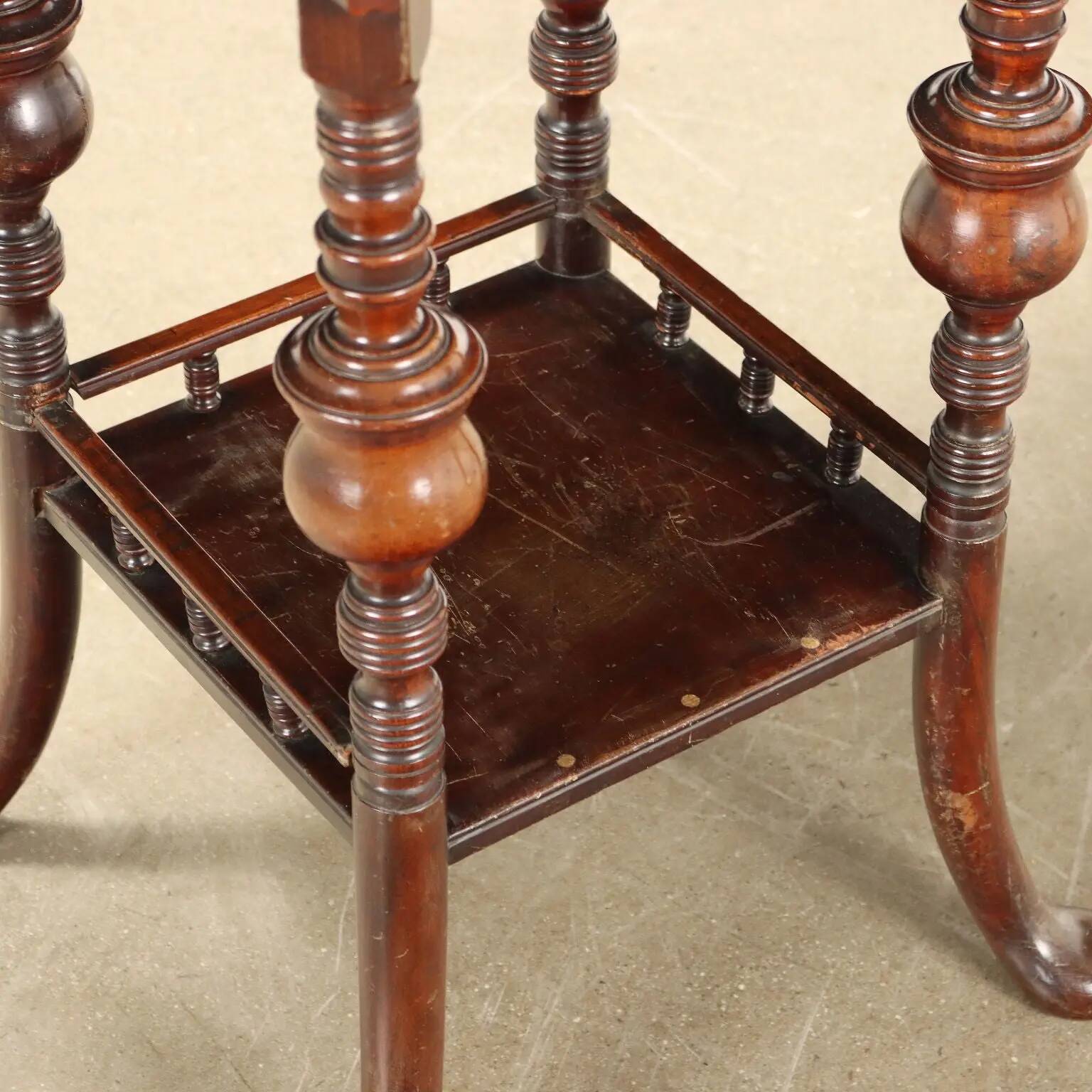 Table basse ancienne victorienne en acajou, Angleterre, XIXe siècle