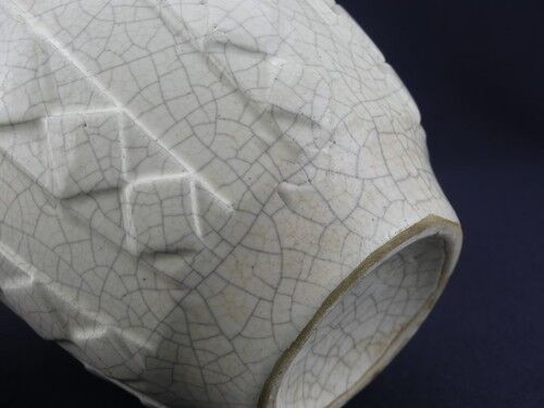 Cracked ceramic vase Art Deco