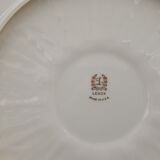 Vintage porcelain dish Lenox USA aperitif or entremets leaves in slight relief