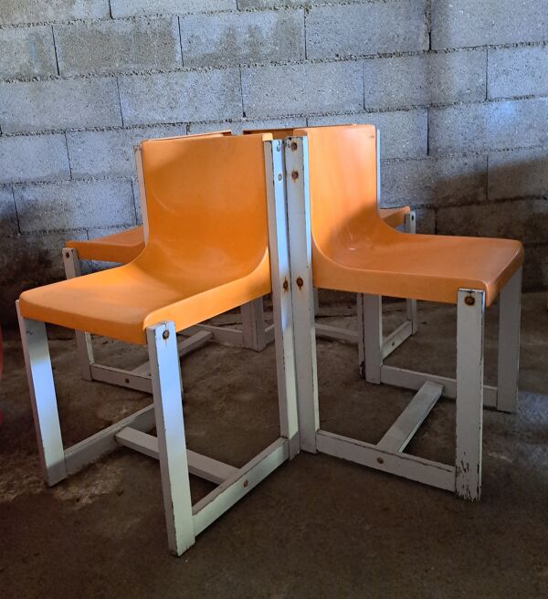 Chaise monocoque gautier 1960-1970