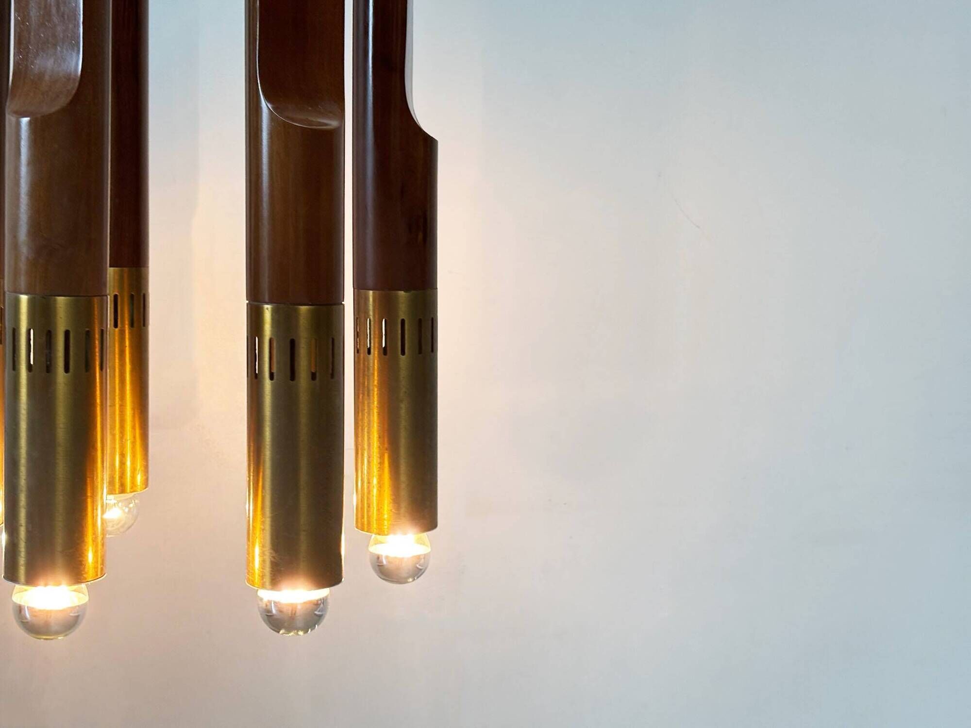 Italian "Marziale" chandelier by Angelo Brotto for Esperia