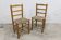 Pair of rustic chairs in solid ash
