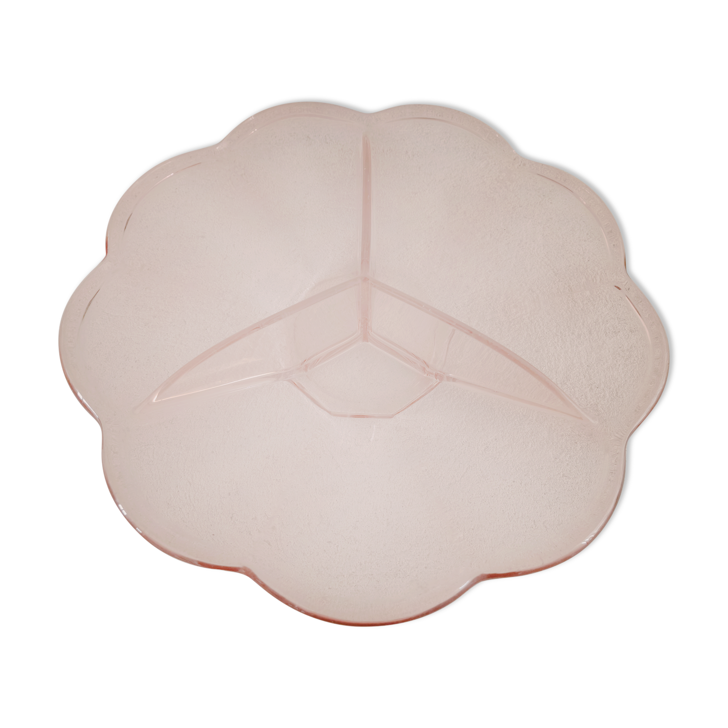 Molded glass fruit cup