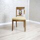 Set of 2 Ash Chairs in White Upholstery, 1950s