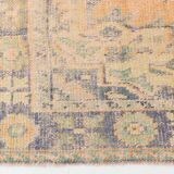 7x10 Vintage Peach Beige Large Area Turkish Vintage Rug, 195x313Cm