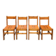 Série de 4 chaises Les Arcs 1960