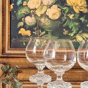 4 verres à cognac, cristal, Villeroy et Boch