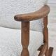 1970s, Scandinavian design, high-backed rocking chair, reupholstered.