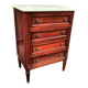 Chest of drawers style louis xvi marble top