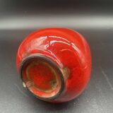 Vintage red ceramic pitcher – Germany, 1960s–70s – Mid-century decor