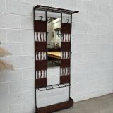 Paire de Vestiaires en rotin et métal