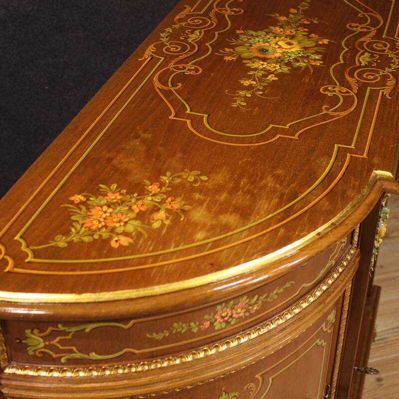 Buffet italien en bois peint et doré du XXe siècle