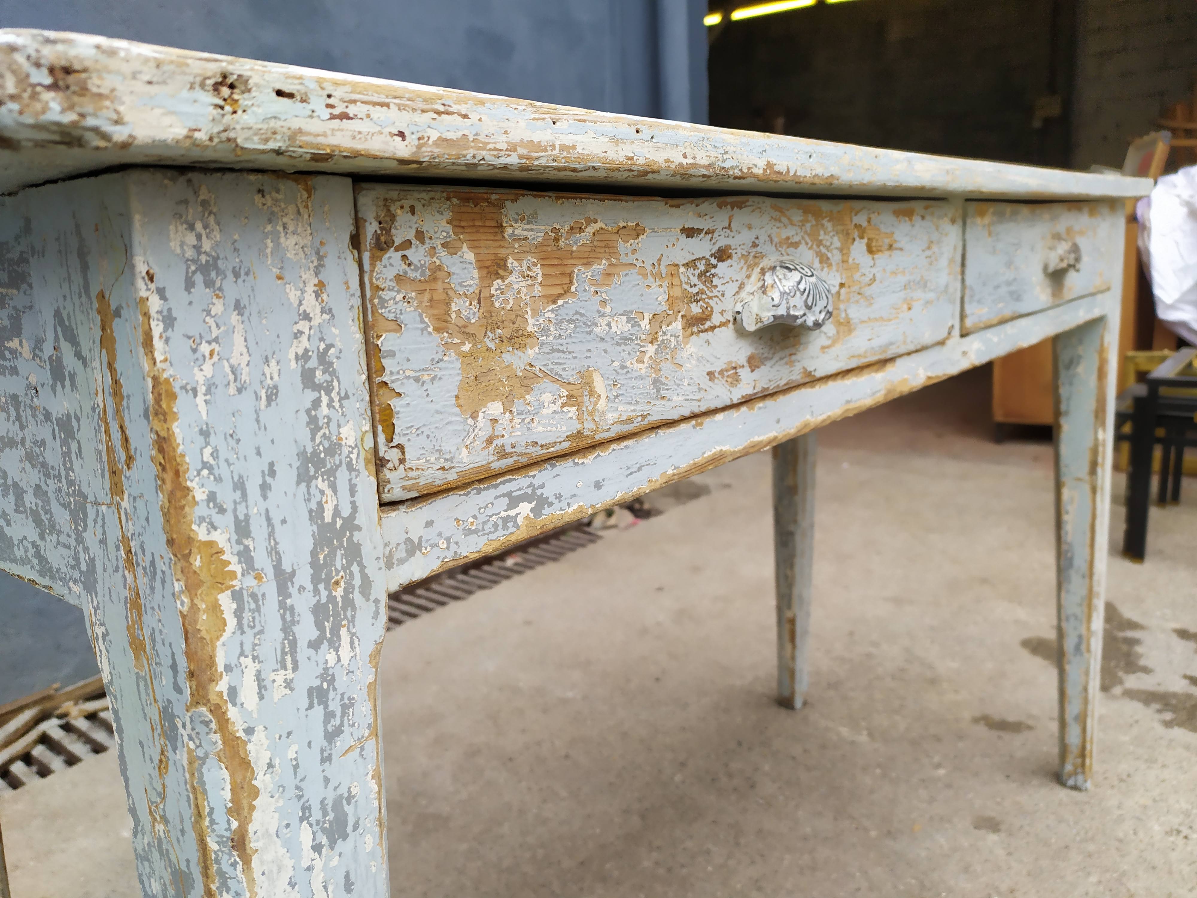 Rustic skated console table