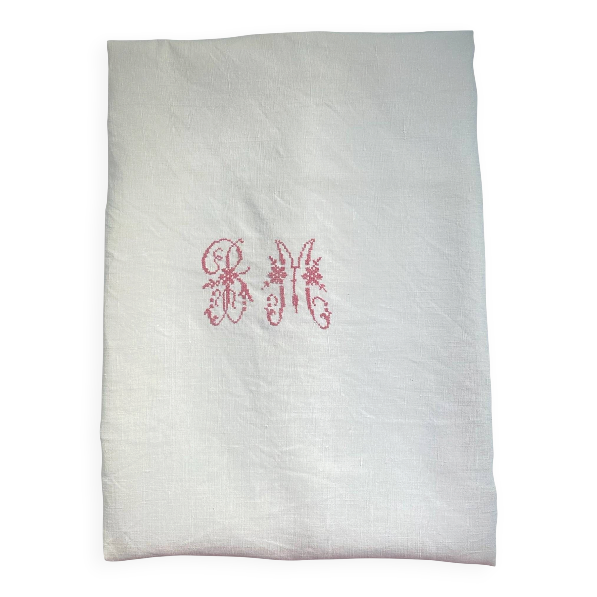 Winemaker's tablecloth, monogram BM