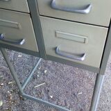 Industrial furniture with drawers on feet 1950