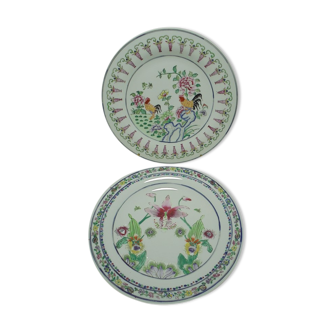 Set de 2 assiettes en porcelaine chinoise