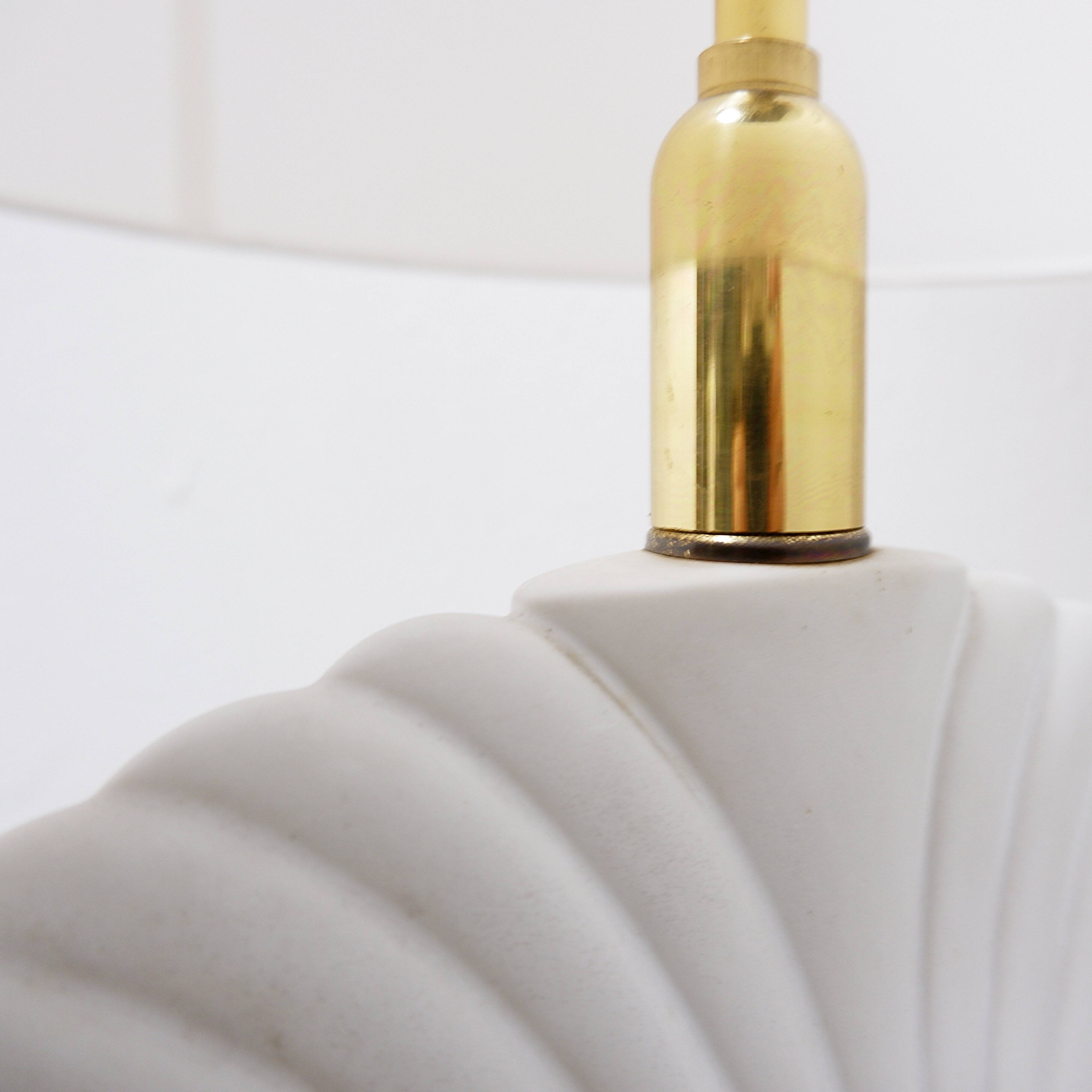 Large porcelain table lamp - 1980s