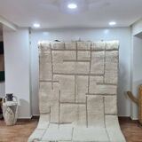 Handmade Berber wool rug 250x150 cm