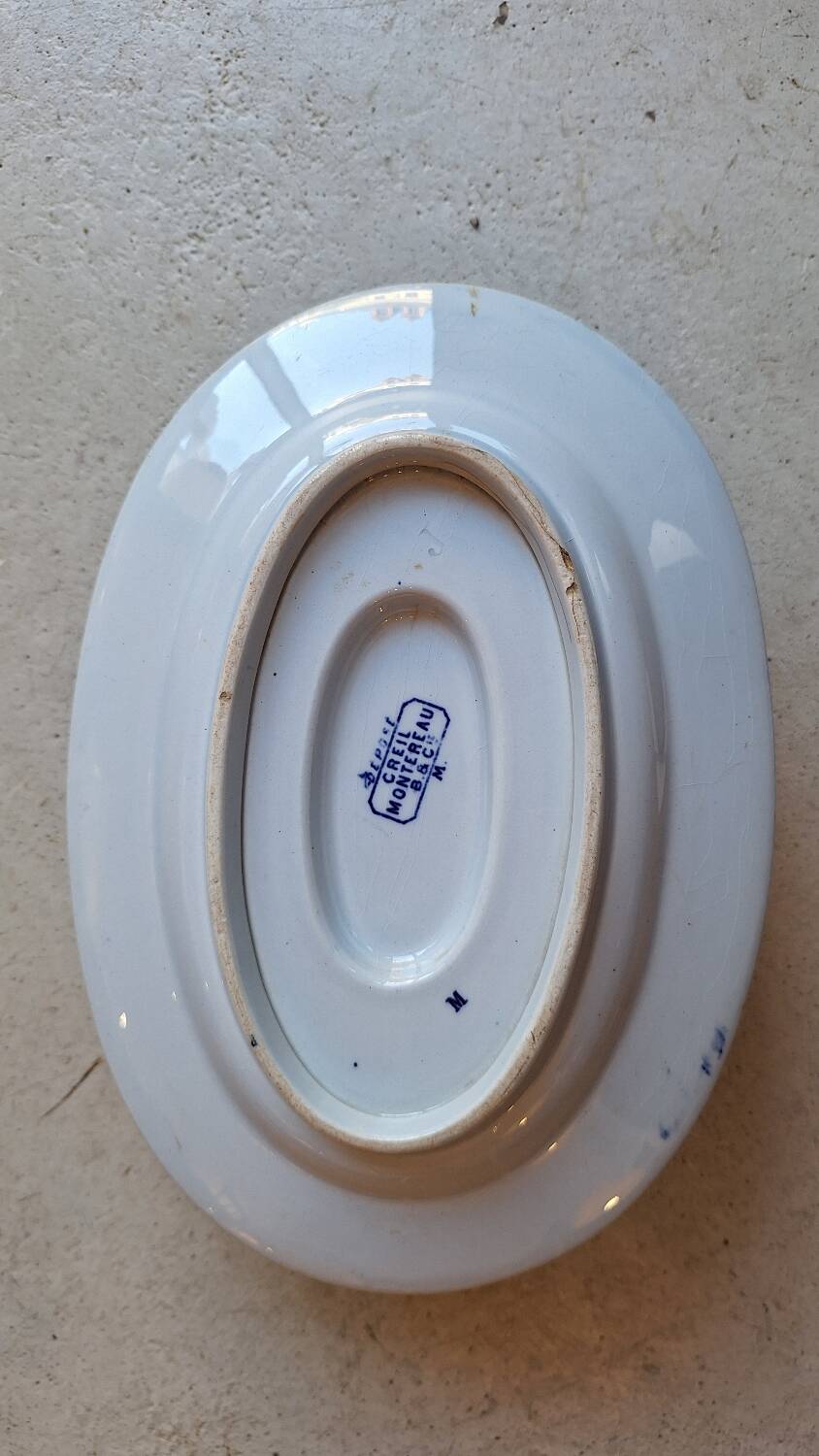 Japan model sauce boat by Creil and Montereau 19th century