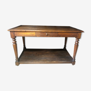 Late 19th-century oak draper table