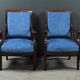 Paire de fauteuils en acajou, époque Restauration – début XIXe