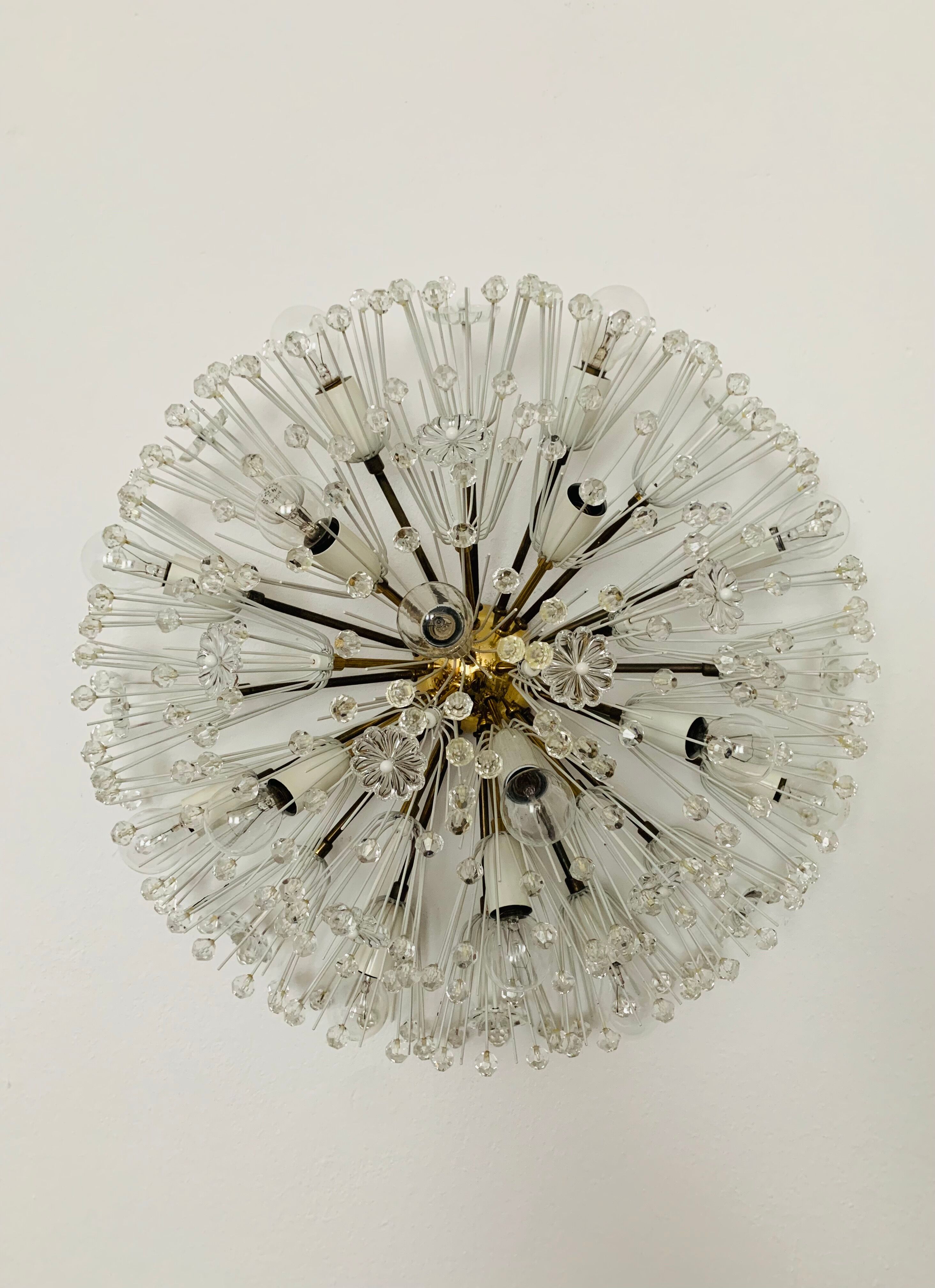 XXL Austrian Dandelion Wall or Ceiling Lamp by Emil Stejnar for Rupert Niko
