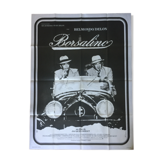 Cinema poster "Borsalino" Alain Delon, Jean-Paul Belmondo 120x160cm 1971