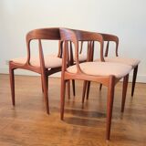 Vintage dining chairs No 16 by Johannes Andersen for Uldum
