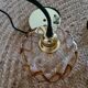 Amber blown glass suspension