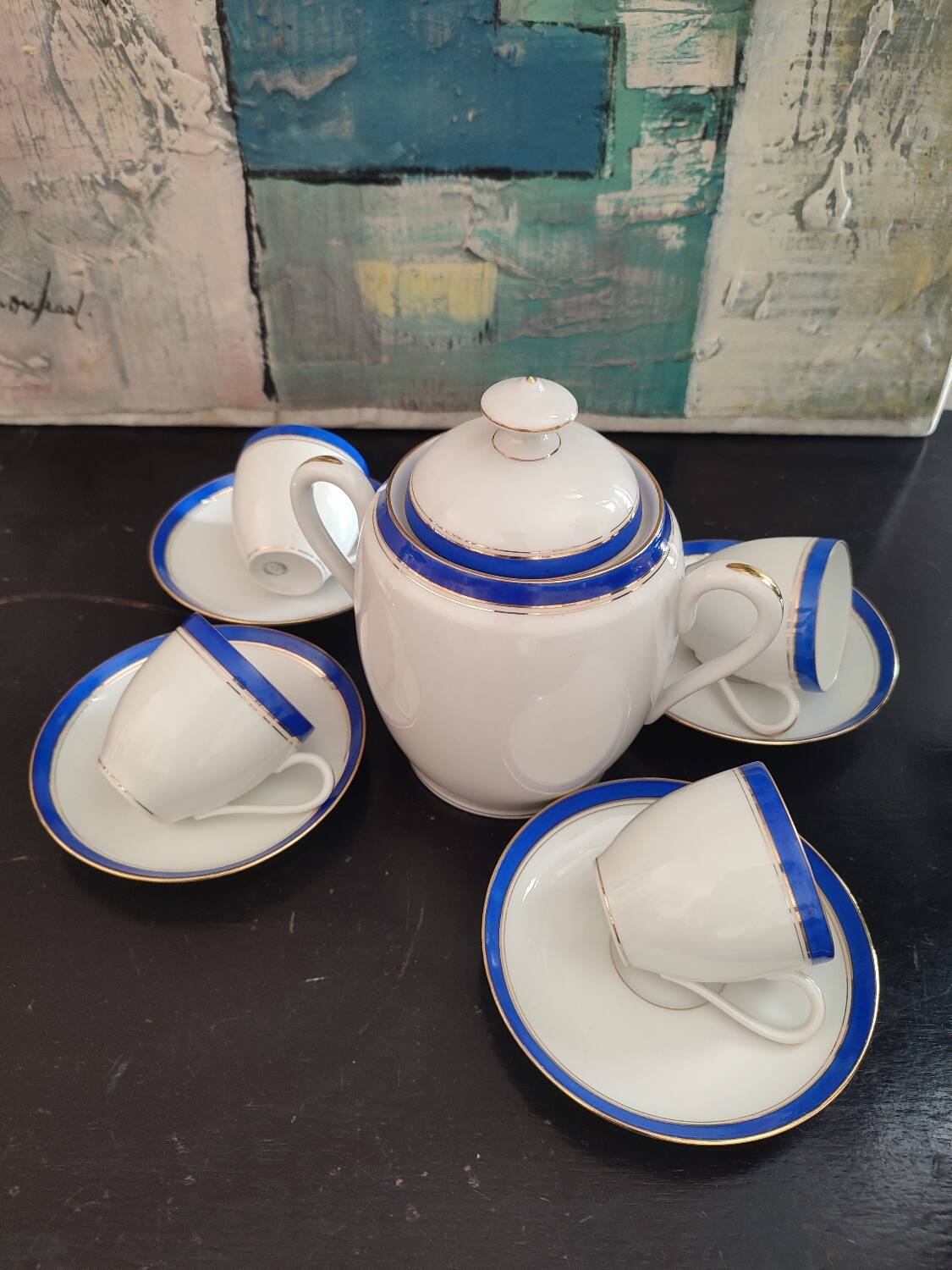 Limoges Porcelain coffee service 4 cups