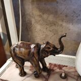 Art deco bedside lamp decorated with elephant decoration