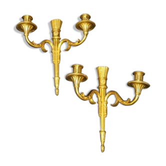 Pair of empire wall sconces
