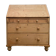 Antique English scriban secretary desk in solid pine.