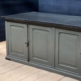Antique painted wooden counter