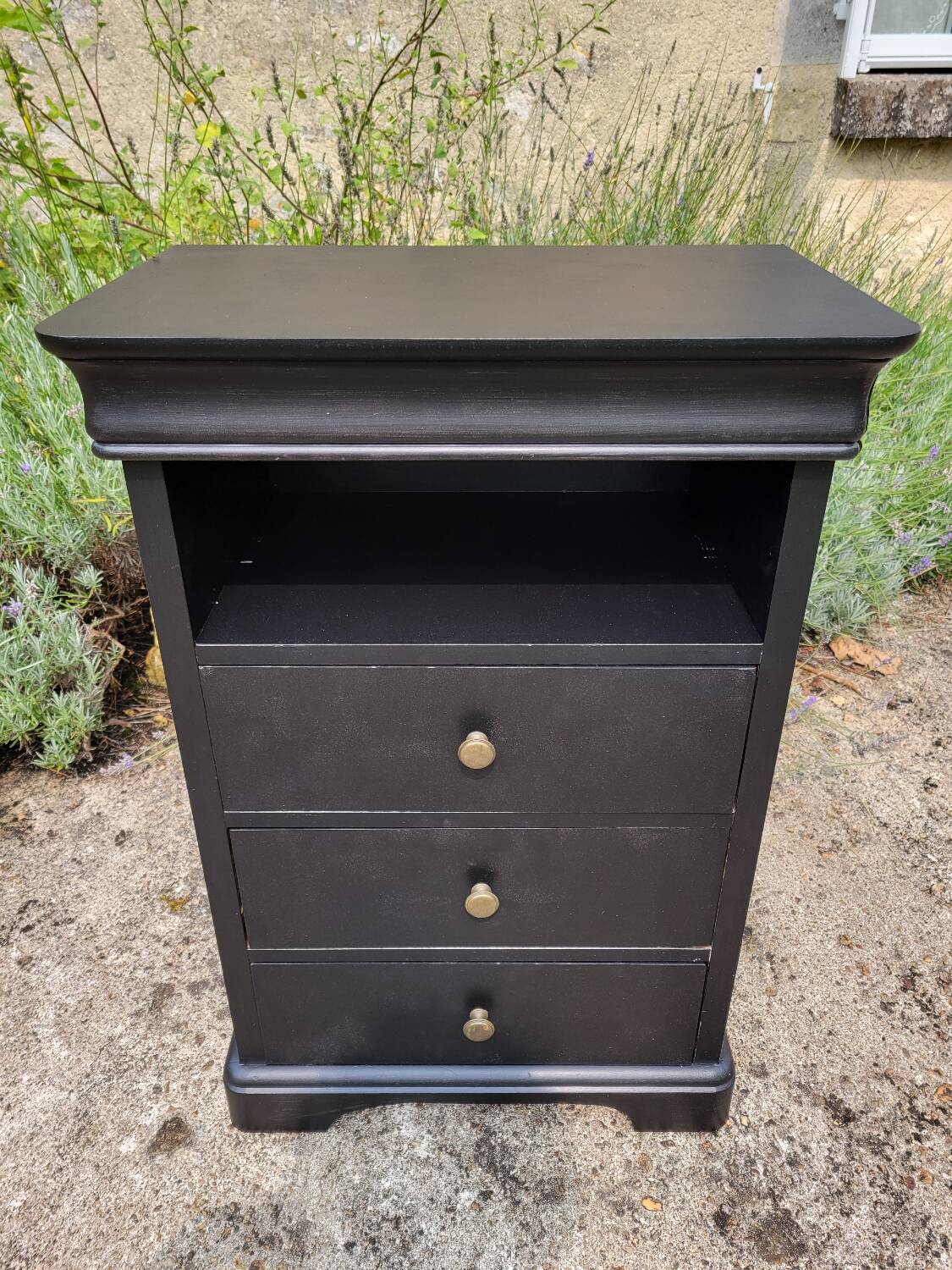 Louis Hilippe black chiffonier