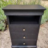 Louis Hilippe black chiffonier