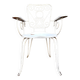 White cast iron garden chair no. 3