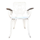 White cast iron garden chair no. 3