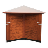 Table d'appoint, café Art Déco de forme triangulaire