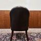 Chaise de bureau Chesterfield marron