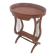 Vintage French Side Table with Lyre-Shaped Legs and Oval Tray Top