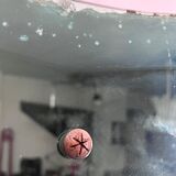 Mid-century green mirror from 50s