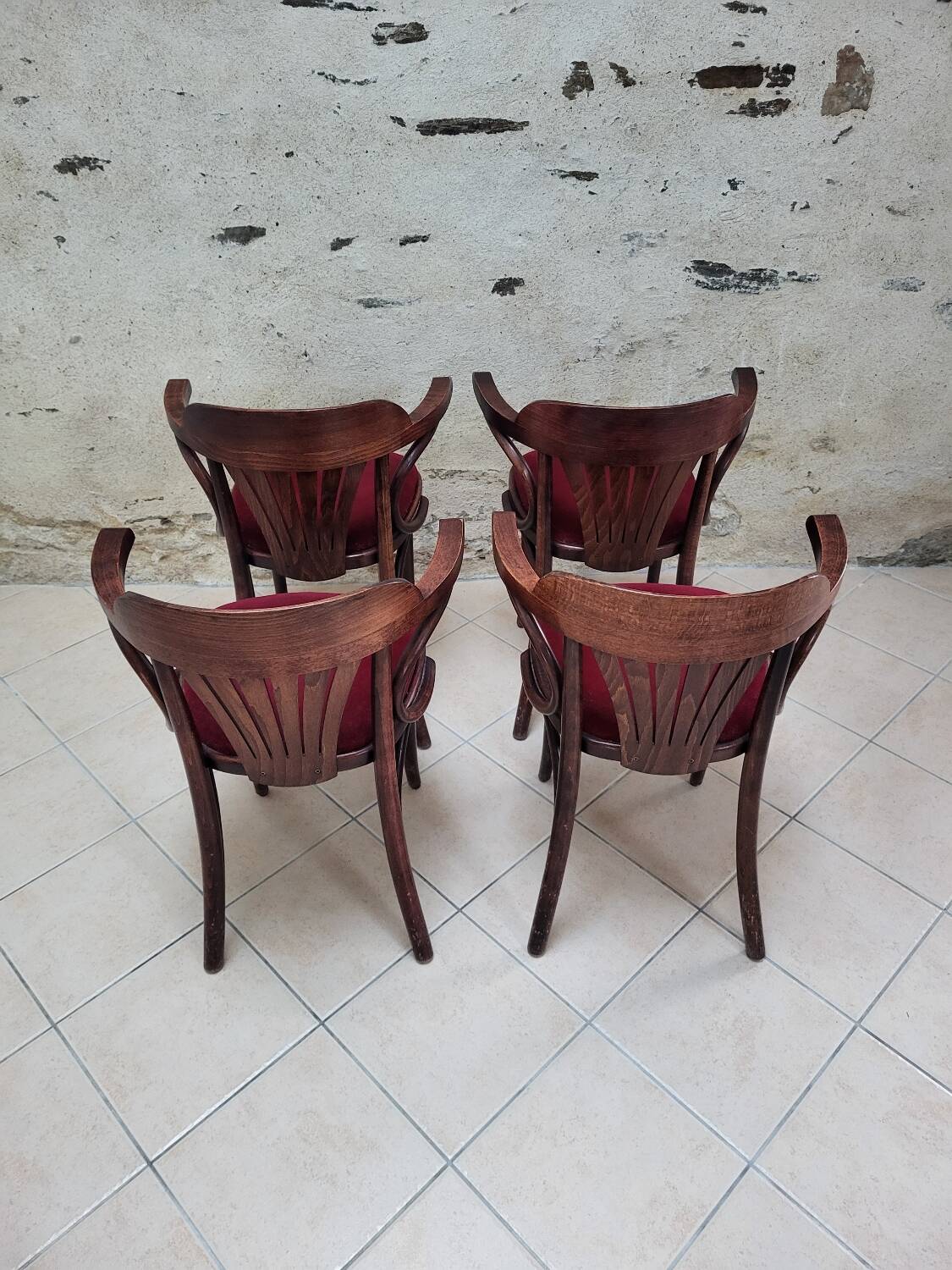 4 fauteuils bistrot bridge