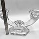 Set of 2 double-light crystal candlesticks • Val Saint-Lambert crystal factory • 1953 • Belgium