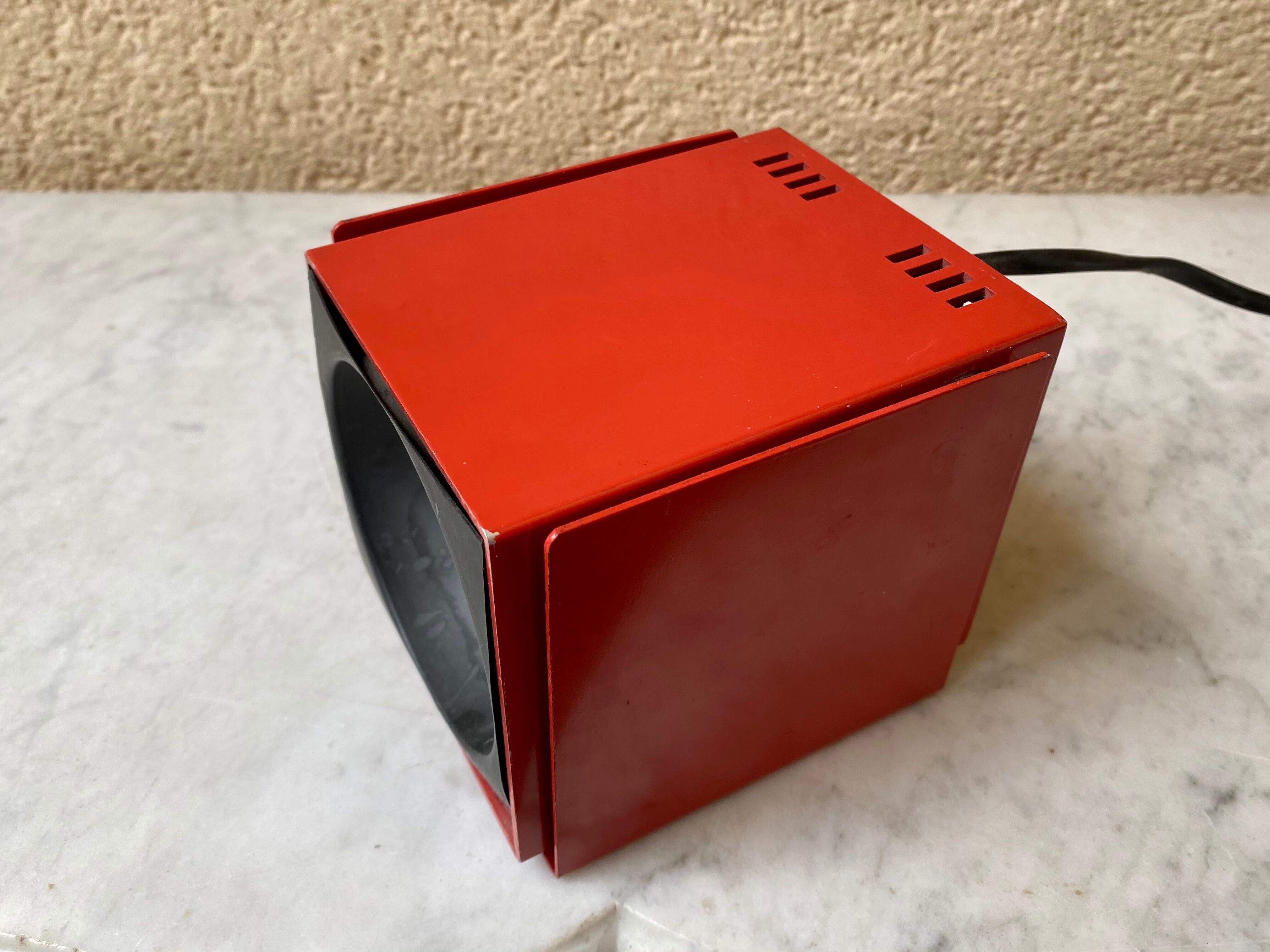 Lamp applique spot cube Lita France design vintage 70s