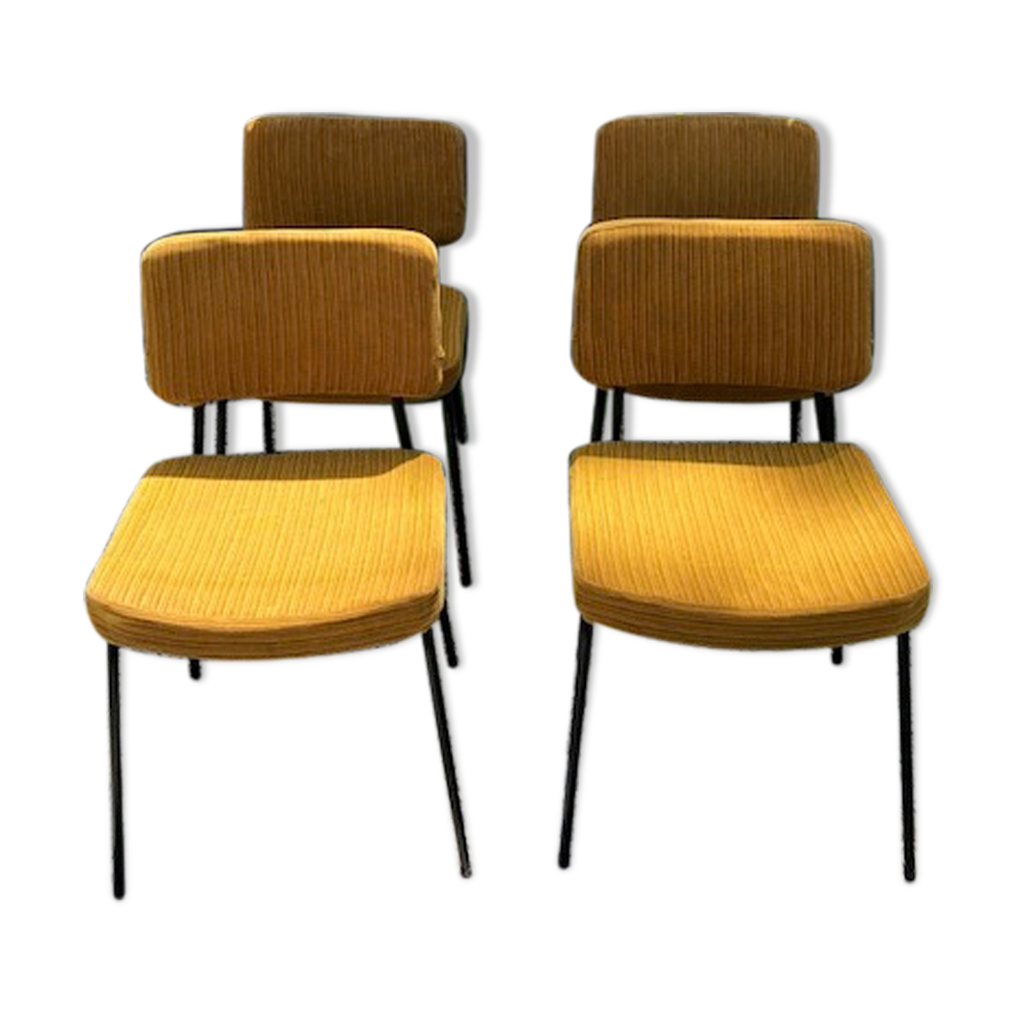 Set of 4 andré Simard chairs