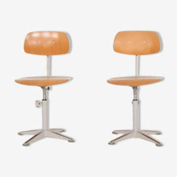 Friso Kramer for Ahrend de Cirkel drafting stools, The Netherlands 1950's