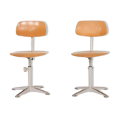 Friso Kramer pour les tabourets de dessin Ahrend de Cirkel, Pays-Bas, années 1950